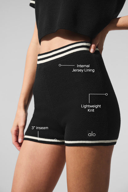 Alo Yoga Women'S Tennis Club Sweater Knit Hot Short