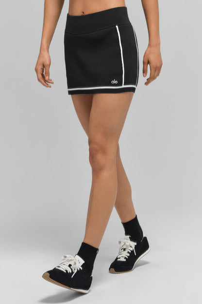Alo Yoga Women'S Ribbed Sweater Knit Highline Mini Skirt