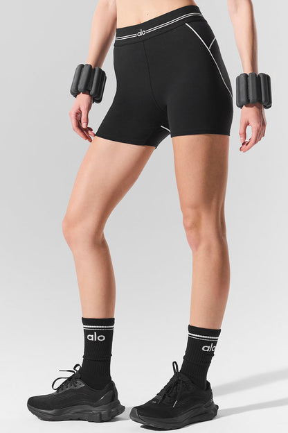 Alo Yoga Women'S 4" Airbrush High-Waist Heart Throb Short