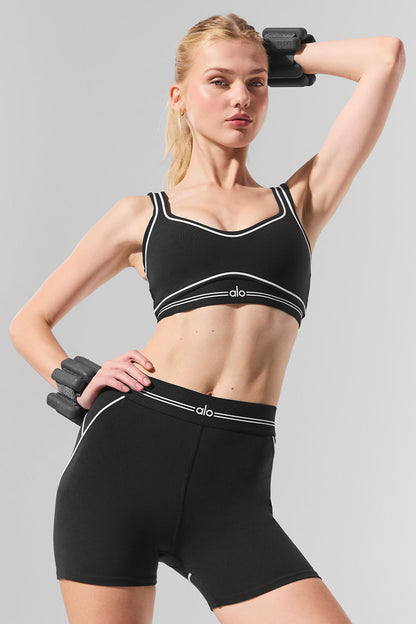 Alo Yoga Women'S 4" Airbrush High-Waist Heart Throb Short