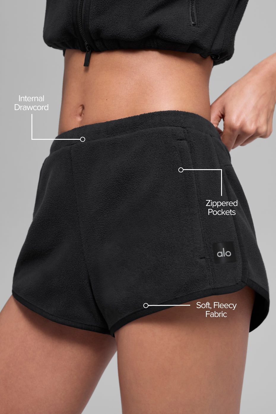 Alo Yoga Women'S Polar Fleece Retreat Short