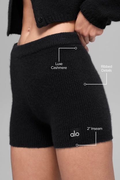 Alo Yoga Women'S Wool Cashmere Ribbed Noble Short