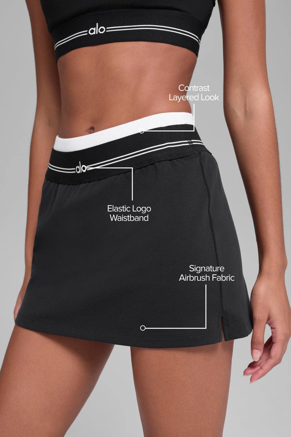 Alo Yoga Women'S Airbrush Better Together Tennis Skirt