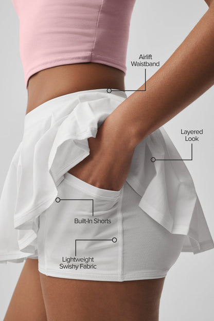 Alo Yoga Women'S Double Or Nothing Tennis Skirt