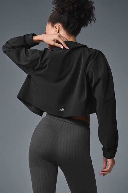 Alo Yoga Women'S Cropped Take Me Out Button Up