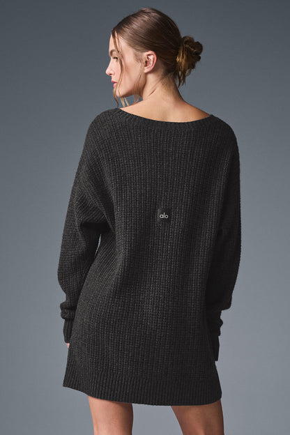 Alo Yoga Women'S Cashmere Plush Waffle Dress