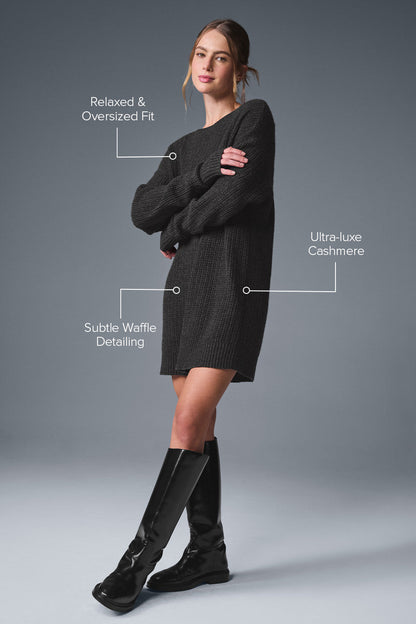Alo Yoga Women'S Cashmere Plush Waffle Dress