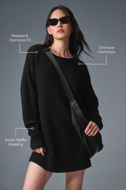 Alo Yoga Women'S Cashmere Plush Waffle Dress