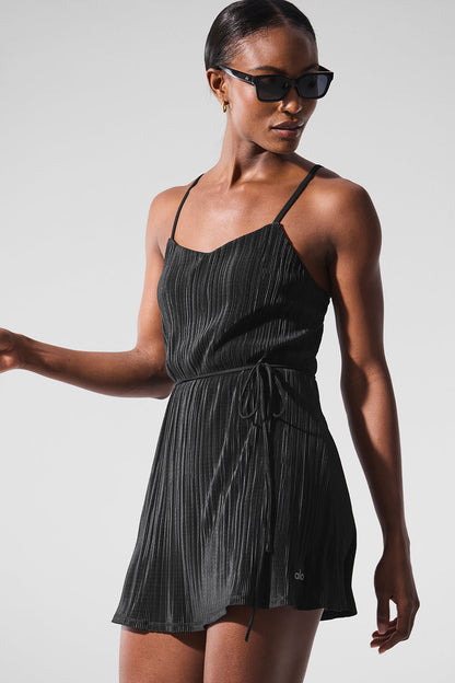 Alo Yoga Micro Plisse Game On Tennis Dress