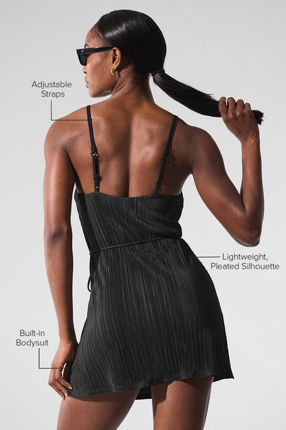 Alo Yoga Micro Plisse Game On Tennis Dress