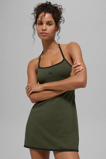 Alo Yoga Women'S Alo Softsculpt Halter Tennis Dress