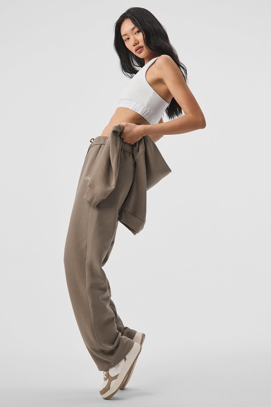 Alo Yoga Women'S Scoop Neck Sweatshirt Bra