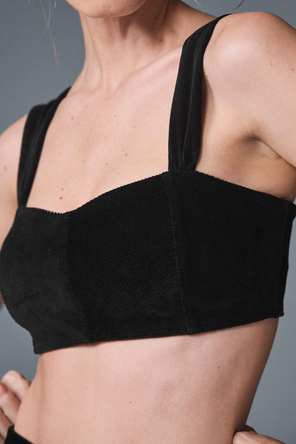 Alo Yoga Women'S Micro Corduroy Winter Break Bra