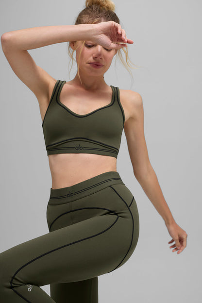 Alo Yoga Women'S Airbrush Heart Throb Bra