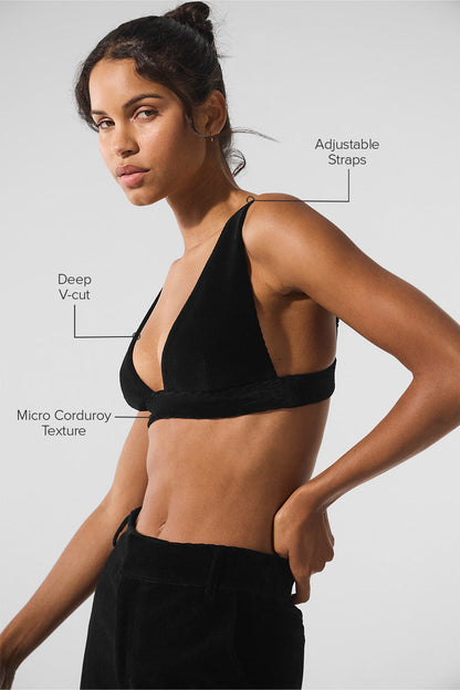 Alo Yoga Women'S Micro Corduroy Dreamer Bra
