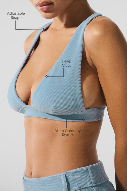 Alo Yoga Micro Corduroy Dreamer Bra