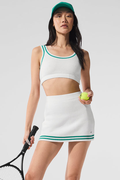Alo Yoga Tennis Club Sweater Knit Bra