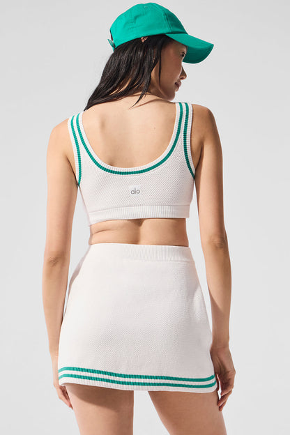 Alo Yoga Women'S Tennis Club Sweater Knit Bra