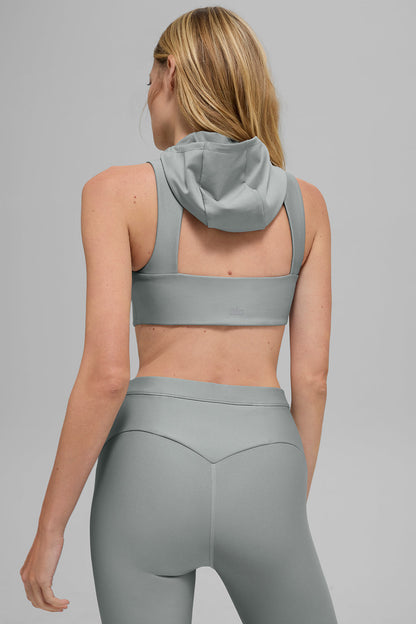 Alo Yoga Women'S Airlift Light Speed Hooded Bra
