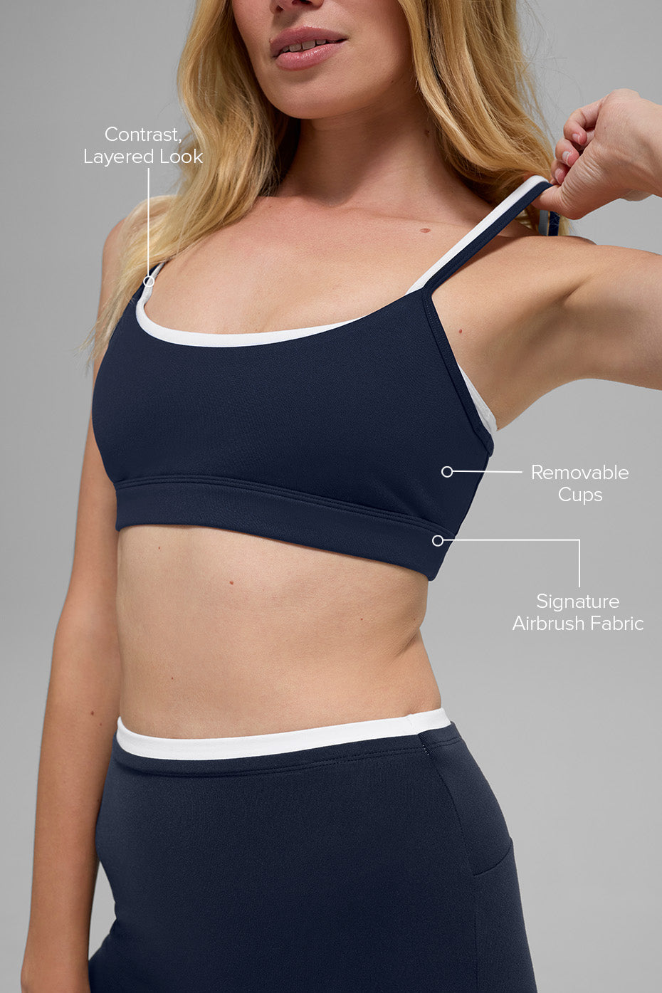 Alo Yoga Women'S Airbrush Double Up Bra