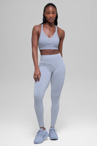 Alo Yoga Women'S Seamless Two Tone Rib Bra