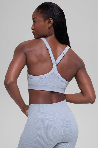 Alo Yoga Women'S Seamless Two Tone Rib Bra