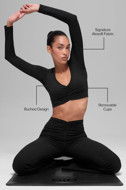 Alo Yoga Women'S Alosoft Intuition Long Sleeve Bra