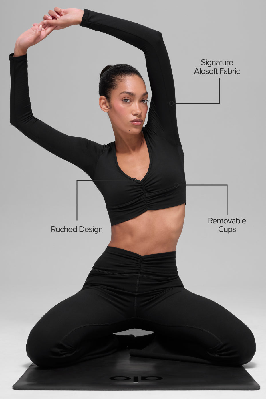 Alo Yoga Women'S Alosoft Intuition Long Sleeve Bra