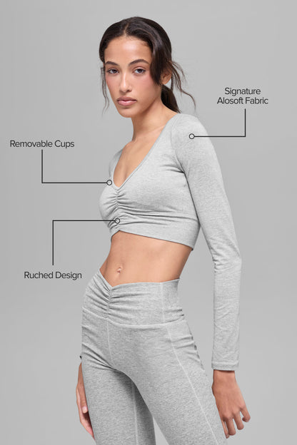 Alo Yoga Women'S Alosoft Intuition Long Sleeve Bra