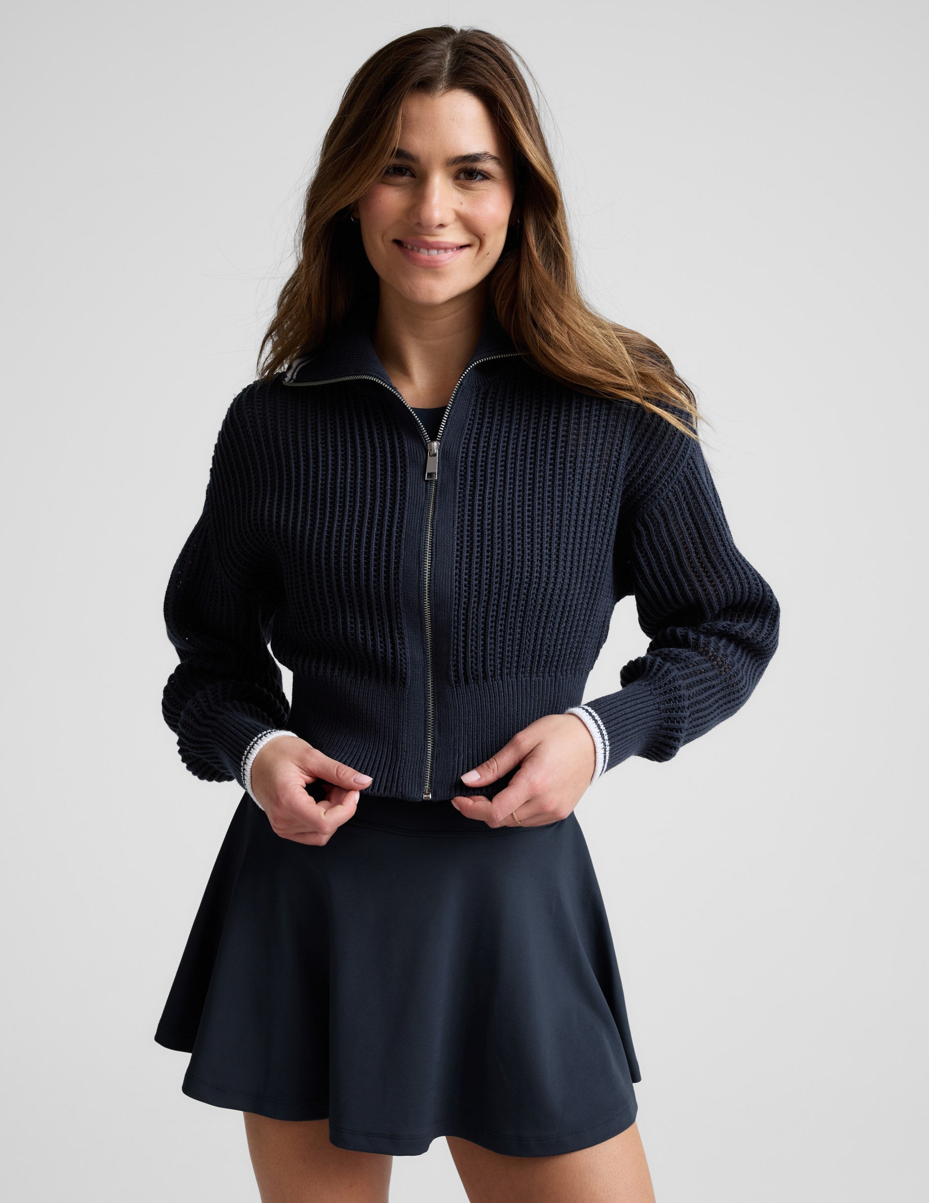 Beyond Yoga Heres The Stitch Zip Sweater Women's