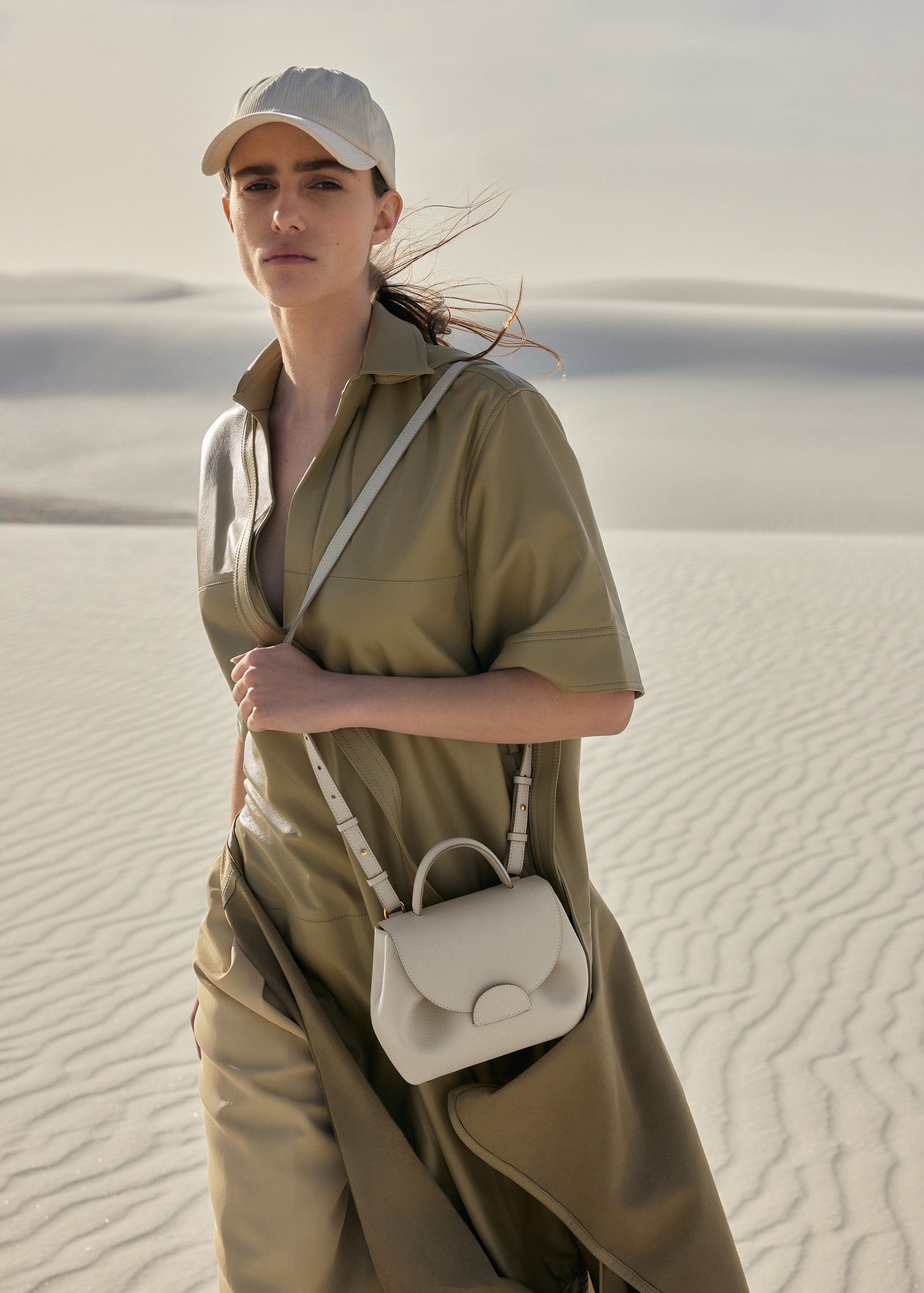 Polene Numero Un Nano Textured Chalk | Buy Bags Online in India