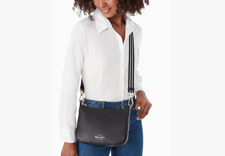 Rosie Medium Crossbody Black Black