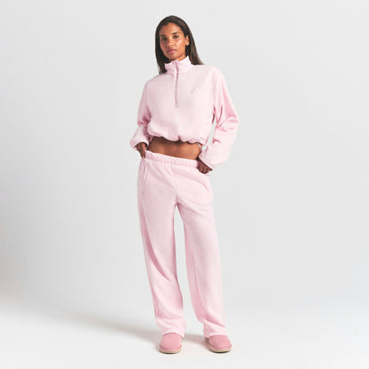 Skims Outdoor Fleece Straight Leg Pant Cherry Blossom