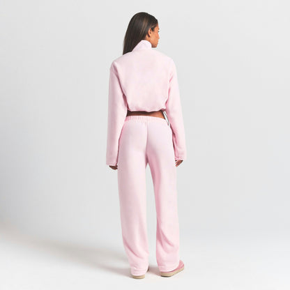 Skims Outdoor Fleece Straight Leg Pant Cherry Blossom