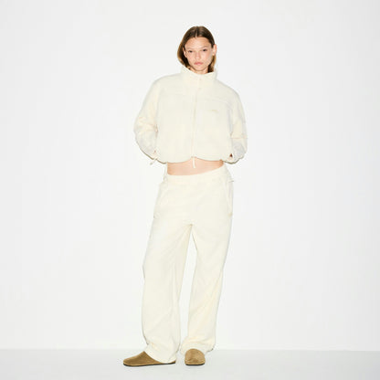 Skims Outdoor Fleece Straight Leg Pant Ecru