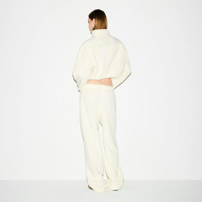 Skims Outdoor Fleece Straight Leg Pant Ecru