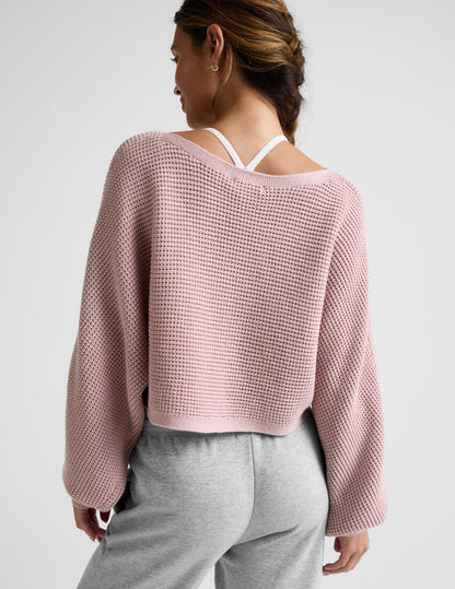 Beyond Yoga Ready For Barre Cropped Sweater Women's