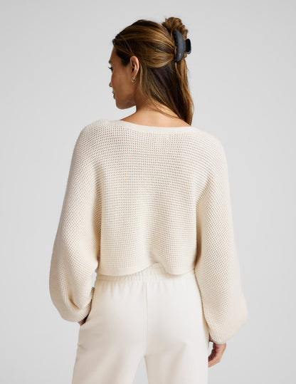 Beyond Yoga Ready For Barre Cropped Sweater Women's