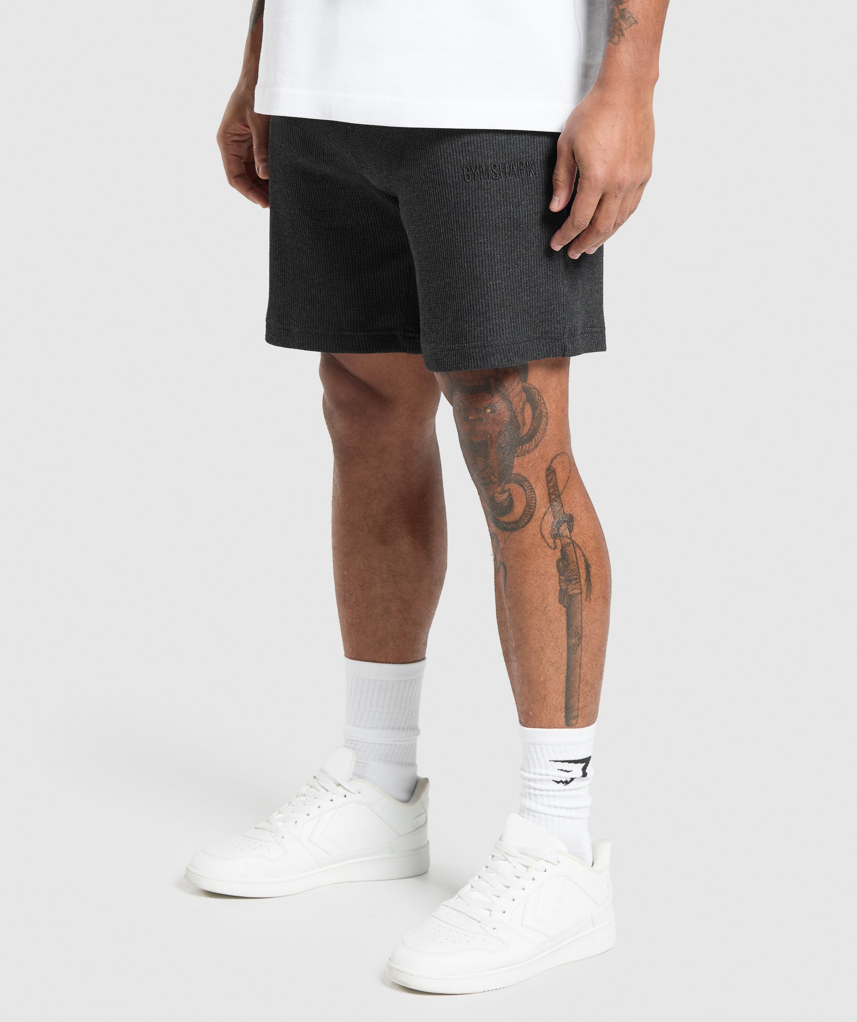 Gymshark Waffle Shorts Black