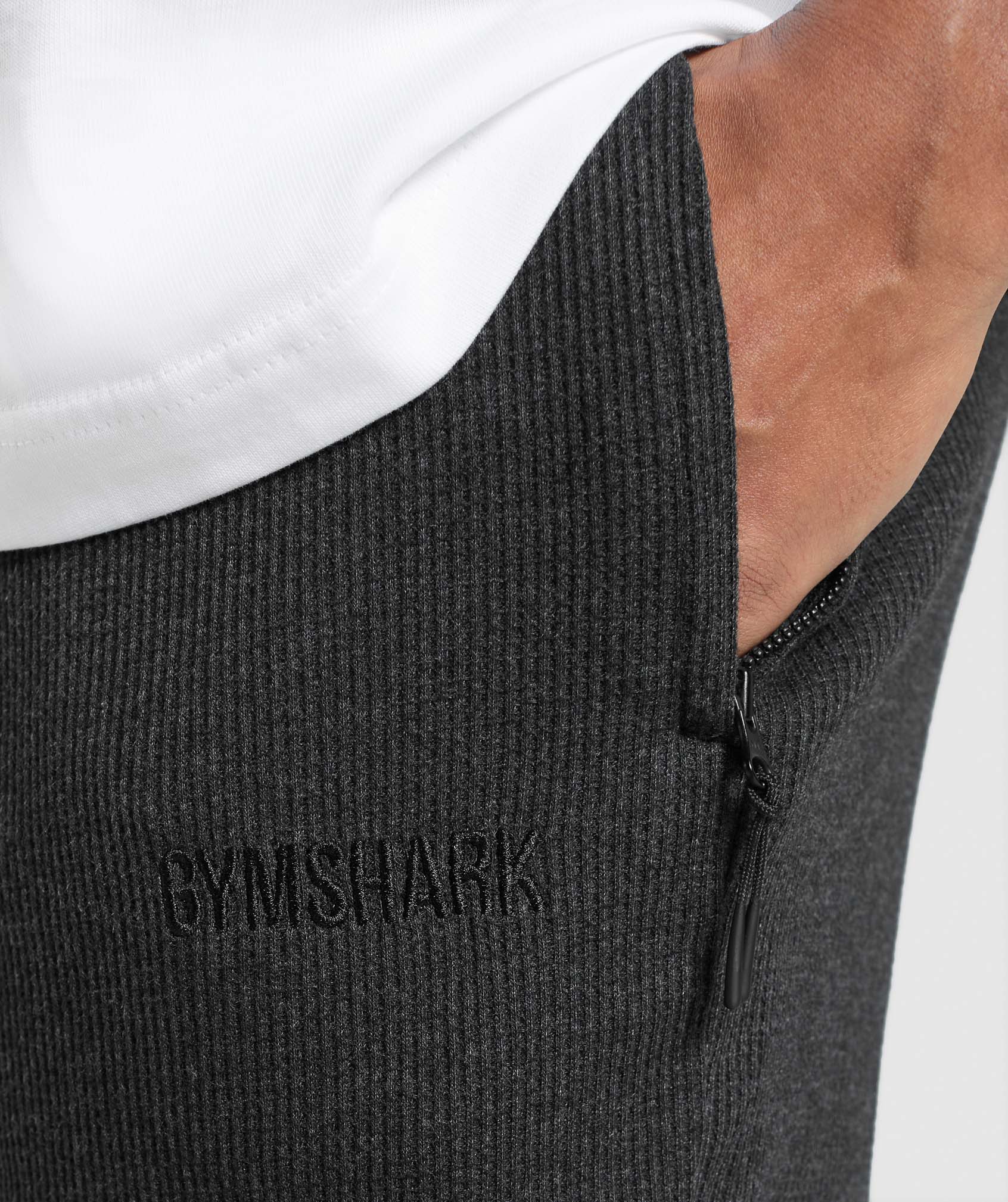 Gymshark Waffle Shorts Black