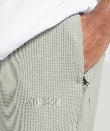 Gymshark Waffle Shorts Stone Grey