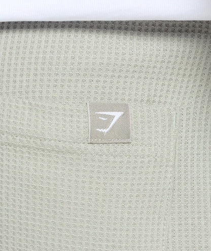 Gymshark Waffle Shorts Stone Grey