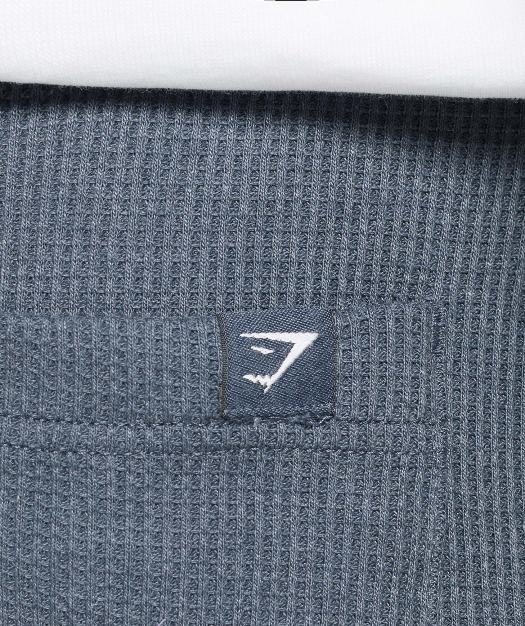 Gymshark Waffle Shorts Titanium Blue