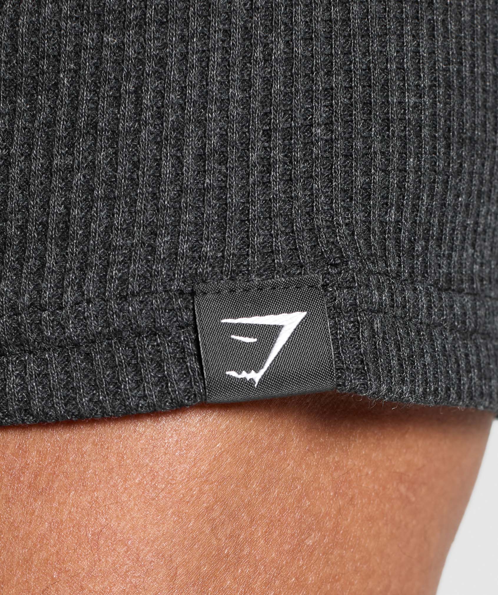 Gymshark Waffle T-Shirt Black
