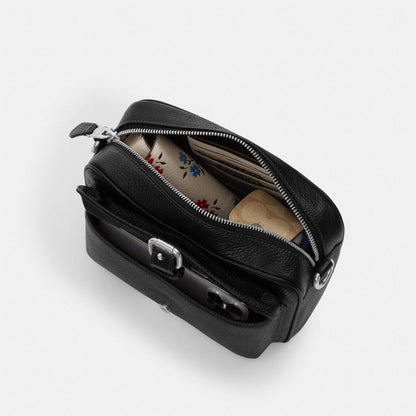 Coach Warner Crossbody Bag Gunmetal Tan