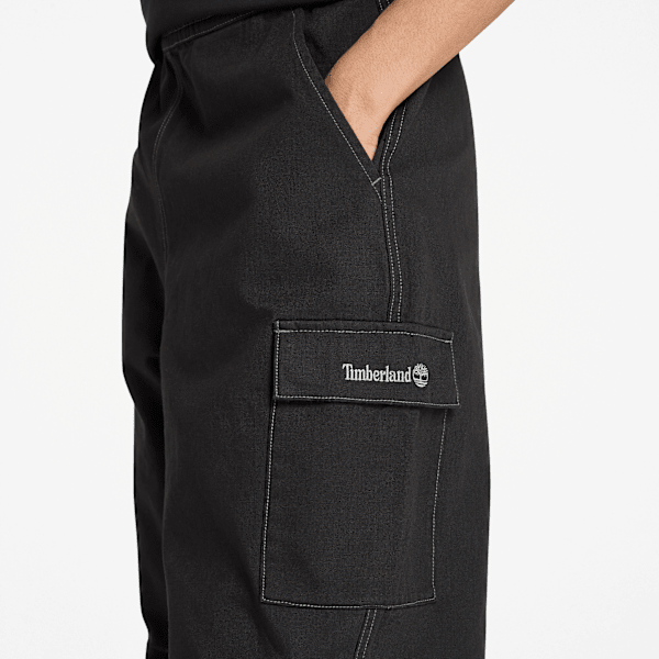 Timberland Washed Duck Canvas Cargo Pant Black