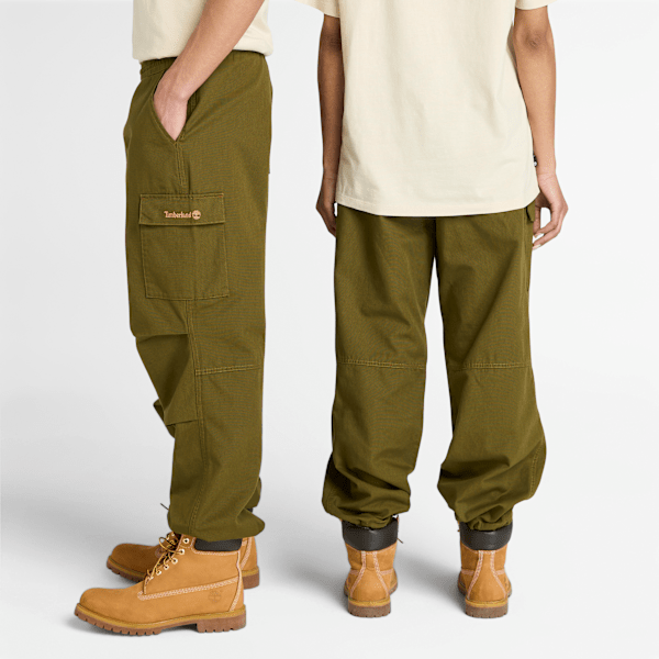 Timberland Washed Duck Canvas Cargo Pant Dark Olive