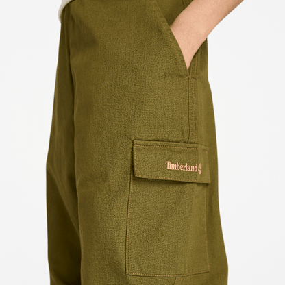 Timberland Washed Duck Canvas Cargo Pant Dark Olive