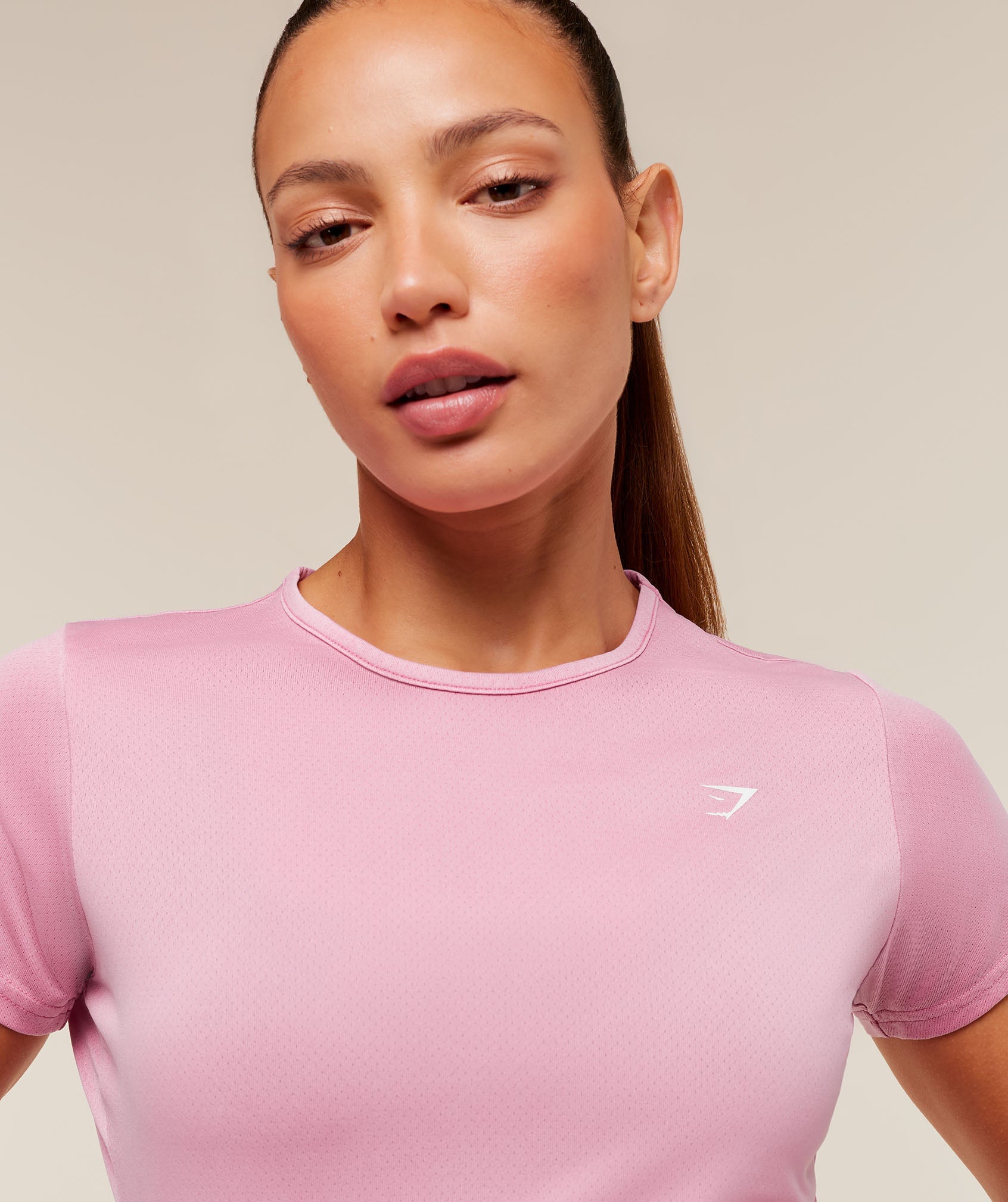 Women's Gymshark Washed Pastel Baby Tee Focus Pink