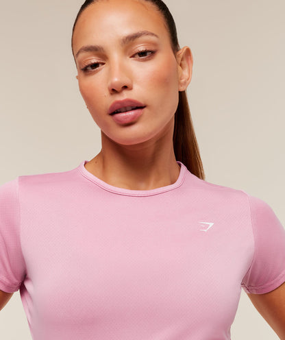 Women's Gymshark Washed Pastel Baby Tee Focus Pink
